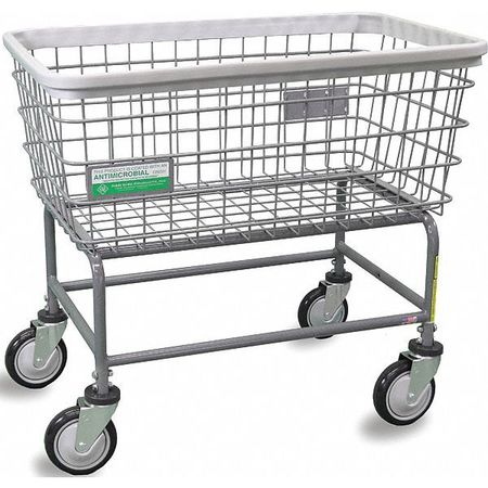 R&B Wire Products Antimicrobial Wire Utility Cart, 4.5 Bushel 200F/ANTI