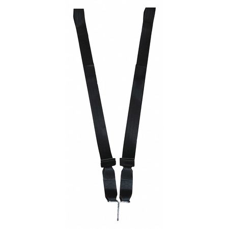 DICK MEDICAL SUPPLY Strap, Black, 7 ft. L x 2-1/2" W x 3" H 11174 BK