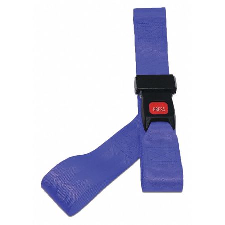 DICK MEDICAL SUPPLY Strap, Blue, 9 ft. L x 2-1/2" W x 3" H 11192 BL