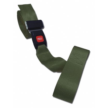 DICK MEDICAL SUPPLY Strap, Olive, 5 ft. L x 2-1/2" W x 3" H 11152 OD