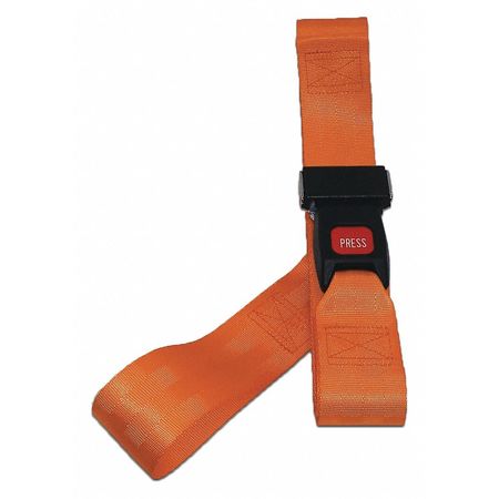 DICK MEDICAL SUPPLY Strap, Orange, 5 ft. L x 2-1/2" W x 3" H 11152 OR