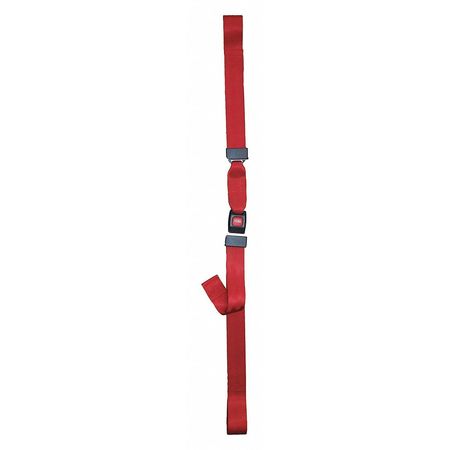 DICK MEDICAL SUPPLY Strap, Red, 5 ft. L x 2-1/2" W x 3" H 11153 RD