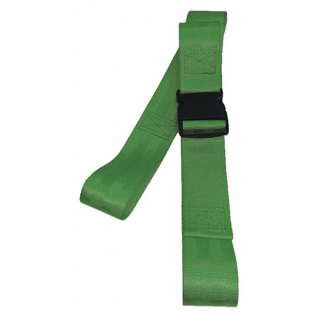 DICK MEDICAL SUPPLY Strap, Green, 7 ft. L x 2-1/2" W x 3" H 17172 GR