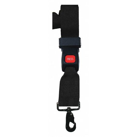 DICK MEDICAL SUPPLY Strap, Black, 5 ft. L x 2-1/2" W x 3" H 11252 BK