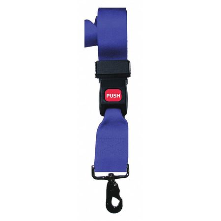 DICK MEDICAL SUPPLY Strap, Blue, 7 ft. L x 2-1/2" W x 3" H 11272 BL