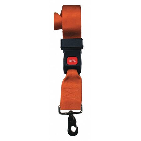 DICK MEDICAL SUPPLY Strap, Orange, 5 ft. L x 2-1/2" W x 3" H 11252 OR