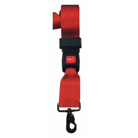 DICK MEDICAL SUPPLY Strap, Red, 7 ft. L x 2-1/2" W x 3" H 11272 RD