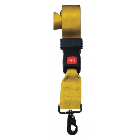 DICK MEDICAL SUPPLY Strap, Yellow, 5 ft. L x 2-1/2" W x 3" H 11252 YL