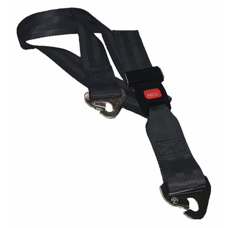 DICK MEDICAL SUPPLY Strap, Black, 5 ft. L x 2-1/2" W x 3" H 11352 BK