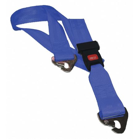 DICK MEDICAL SUPPLY Strap, Blue, 7 ft. L x 2-1/2" W x 3" H 11372 BL