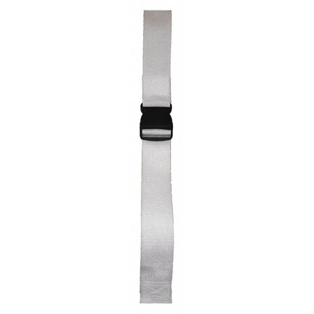 DICK MEDICAL SUPPLY Strap, White, 9 ft. L x 2-1/2" W x 3" H 47091 WH