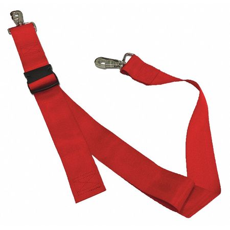 DICK MEDICAL SUPPLY Strap, Red, 7 ft. L x 2-1/2" W x 3" H 17272 RD