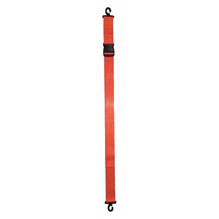 DICK MEDICAL SUPPLY Strap, Orange, 5 ft. L x 2-1/2" W x 3" H 17552 OR