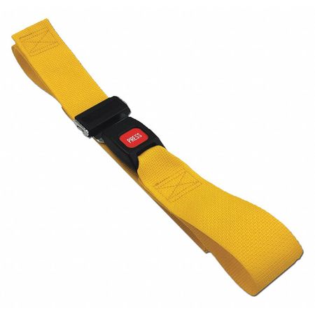 DICK MEDICAL SUPPLY Strap, Yellow, 3 ft. L x 2-1/2" W x 3" H 21031 YL