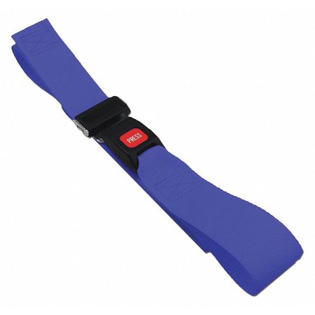 DICK MEDICAL SUPPLY Strap, Blue, 9 ft. L x 2-1/2" W x 3" H 21091 BL