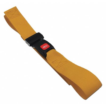 DICK MEDICAL SUPPLY Strap, Yellow, 9 ft. L x 2-1/2" W x 3" H 21091 YL