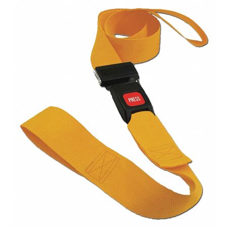 DICK MEDICAL SUPPLY Strap, Yellow, 5 ft. L x 2-1/2" W x 3" H 21152 YL