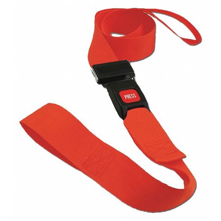 DICK MEDICAL SUPPLY Strap, Orange, 7 ft. L x 2-1/2" W x 3" H 21172 OR