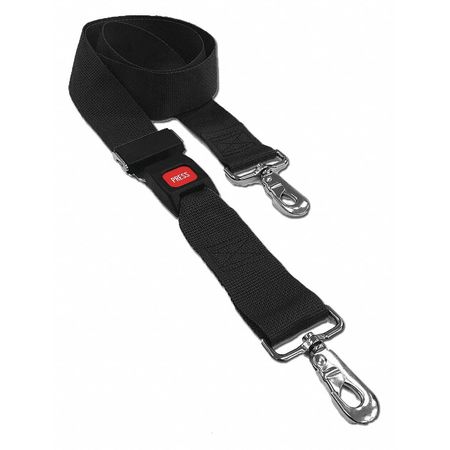 DICK MEDICAL SUPPLY Strap, Black, 5 ft. L x 2-1/2" W x 3" H 21252 BK