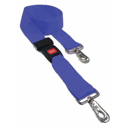 DICK MEDICAL SUPPLY Strap, Blue, 5 ft. L x 2-1/2" W x 3" H 21252 BL