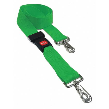 DICK MEDICAL SUPPLY Strap, Green, 5 ft. L x 2-1/2" W x 3" H 21252 GR