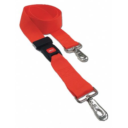 DICK MEDICAL SUPPLY Strap, Orange, 5 ft. L x 2-1/2" W x 3" H 21252 OR