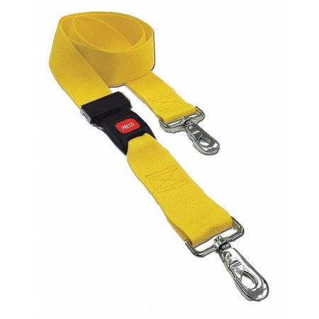 DICK MEDICAL SUPPLY Strap, Yellow, 5 ft. L x 2-1/2" W x 3" H 21252 YL