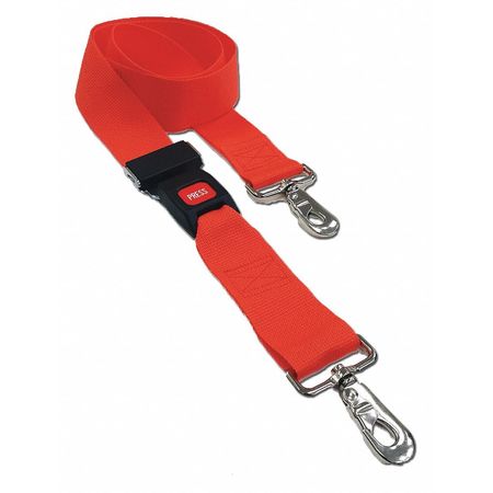 DICK MEDICAL SUPPLY Strap, Orange, 7 ft. L x 2-1/2" W x 3" H 21272 OR