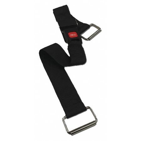 DICK MEDICAL SUPPLY Strap, Black, 7 ft. L x 2-1/2" W x 3" H 21672 BK