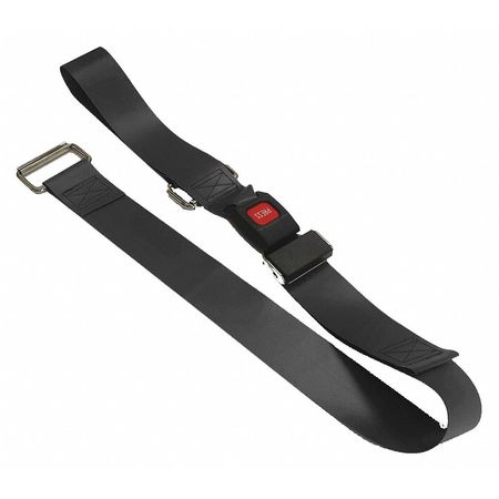 DICK MEDICAL SUPPLY Strap, Black, 7 ft. L x 2-1/2" W x 3" H 31672 BK