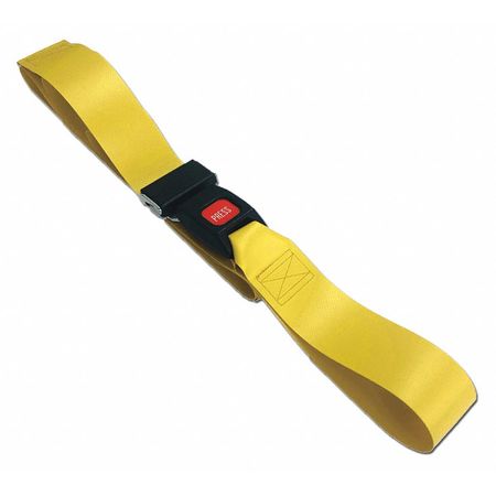 DICK MEDICAL SUPPLY Strap, Yellow, 4 ft. L x 2-1/2" W x 3" H 31041 YL
