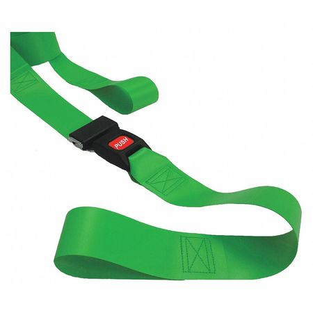 DICK MEDICAL SUPPLY Strap, Green, 5 ft. L x 2-1/2" W x 3" H 31152 GR