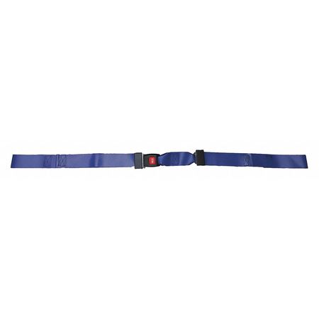 DICK MEDICAL SUPPLY Strap, Blue, 7 ft. L x 2-1/2" W x 3" H 31173 BL