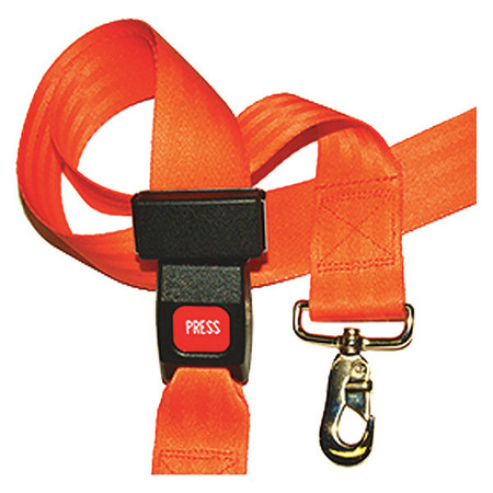 DICK MEDICAL SUPPLY Strap, Orange, 5 ft. L x 2-1/2" W x 3" H 61252 OR