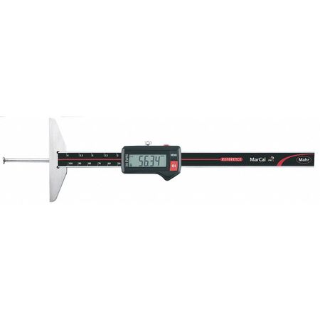 MAHR Digital Depth Gage, 0 to 4" Range 4126532