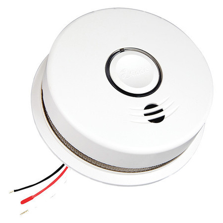 KIDDE Carbon Monoxide Alarm, Photoelectric Sensor, 85 dB @ 10 ft Audible Alert, 120V AC, 3V Lithium P4010ACSCO-W