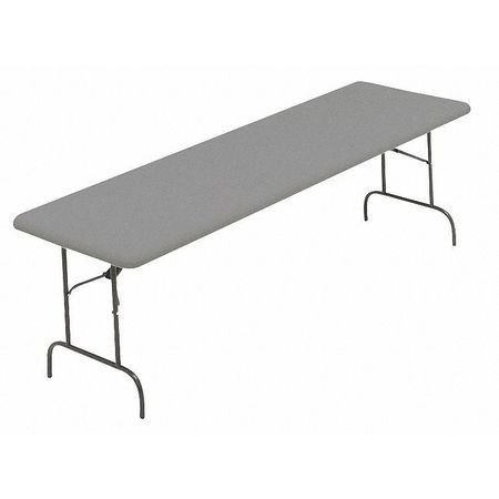 Iceberg Rectangle IndestrucTableÃ‚Â® Commercial Folding Table, Charcoal - 30" x 96", 30" W, 29" H, Charcoal 65537