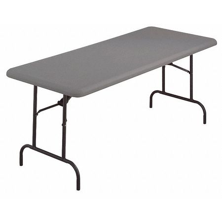 Iceberg Rectangle IndestrucTableÃ‚Â® Commercial Folding Table, Charcoal - 30" x 60", 30" W, 29" H, Wood Top 65517