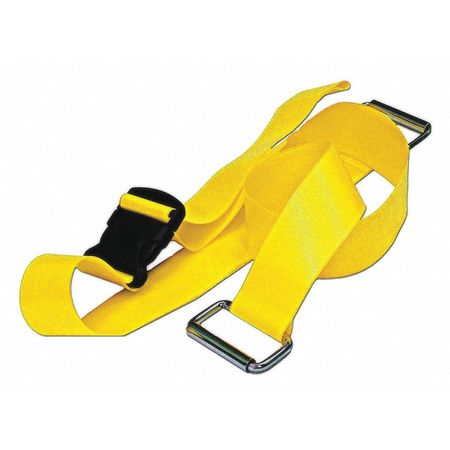 DICK MEDICAL SUPPLY Strap, Yellow, 7 ft. L x 2-1/2" W x 3" H 57672 YL