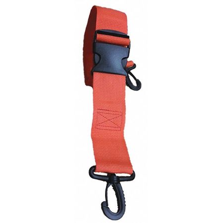 DICK MEDICAL SUPPLY Strap, Orange, 7 ft. L x 2-1/2" W x 3" H 48572 OR