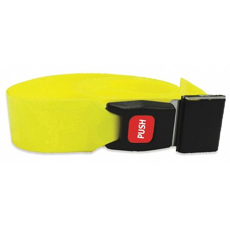 DICK MEDICAL SUPPLY Strap, Yellow, 2 ft. L x 2-1/2" W x 3" H 51021 YL