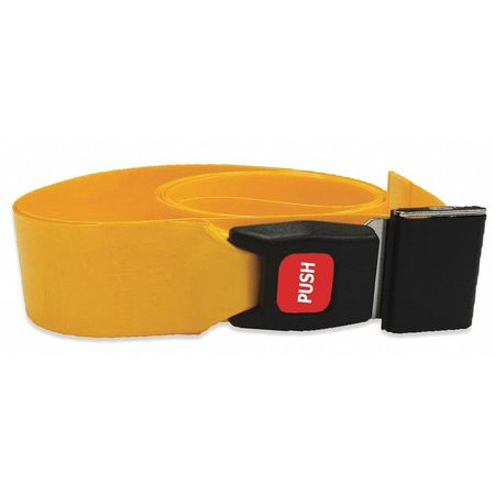 DICK MEDICAL SUPPLY Strap, Yellow, 7 ft. L x 2-1/2" W x 3" H 51071 GY