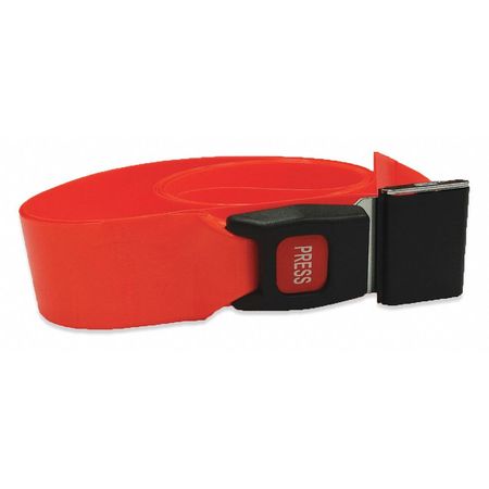 DICK MEDICAL SUPPLY Strap, Orange, 7 ft. L x 2-1/2" W x 3" H 51071 OR