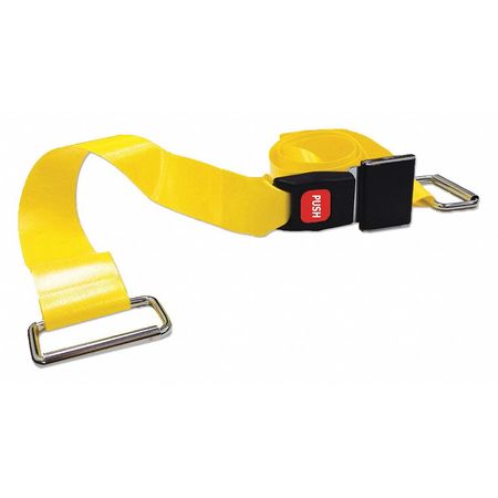 DICK MEDICAL SUPPLY Strap, Yellow, 5 ft. L x 2-1/2" W x 3" H 51652 GY