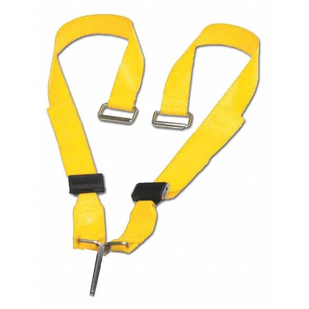 DICK MEDICAL SUPPLY Strap, Yellow, 5 ft. L x 2-1/2" W x 3" H 51654 YL