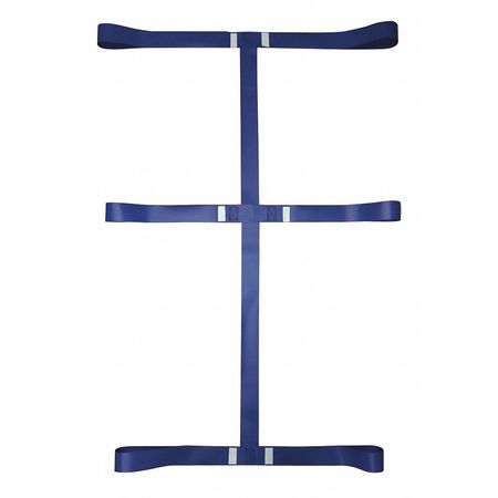 DICK MEDICAL SUPPLY Strap, Blue, 3 ft. 9" L x 2-1/2" W x 3" H 33000 BL