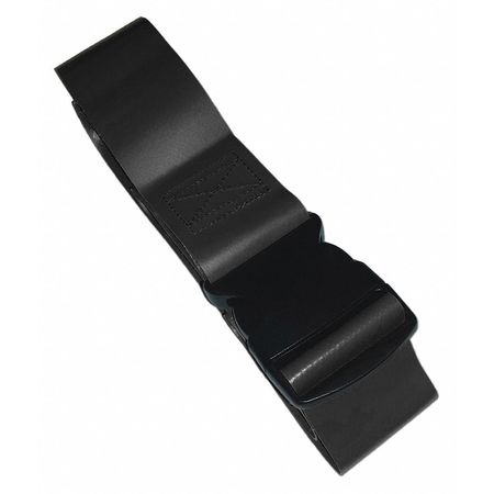 DICK MEDICAL SUPPLY Strap, Black, 7 ft. L x 2-1/2" W x 3" H 37071 BK