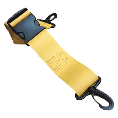 DICK MEDICAL SUPPLY Strap, Yellow, 5 ft. L x 2-1/2" W x 3" H 37552 YL