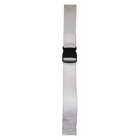 DICK MEDICAL SUPPLY Strap, White, 7 ft. L x 2-1/2" W x 3" H 47071 WH