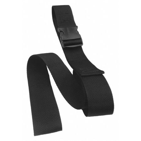 DICK MEDICAL SUPPLY Strap, Black, 7 ft. L x 2-1/2" W x 3" H 47172 BK